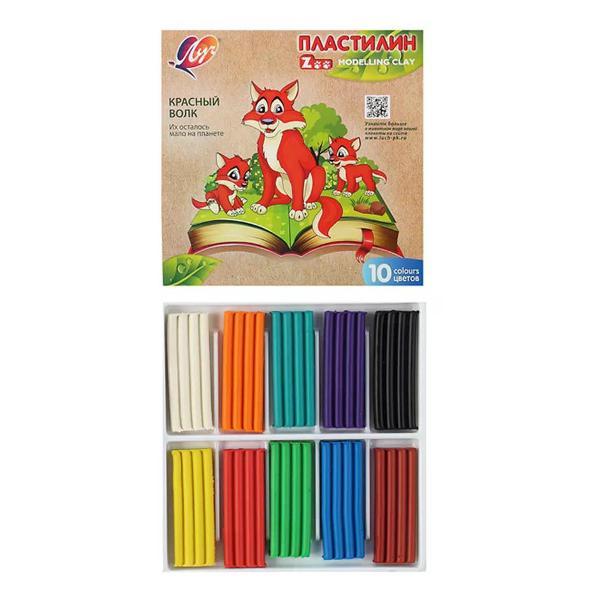Пластилин Луч Пластилин набор 10 цветов