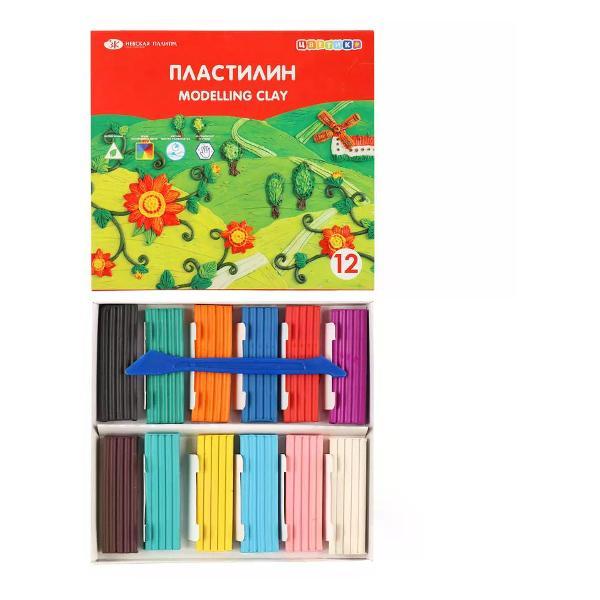 Пластилин Невская палитра Пластилин набор 12 цветов