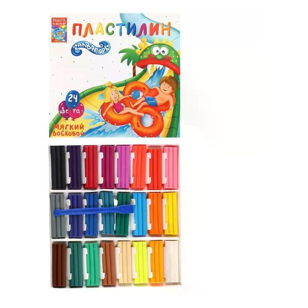 Пластилин Парк развлечений Пластилин набор 24 цвета