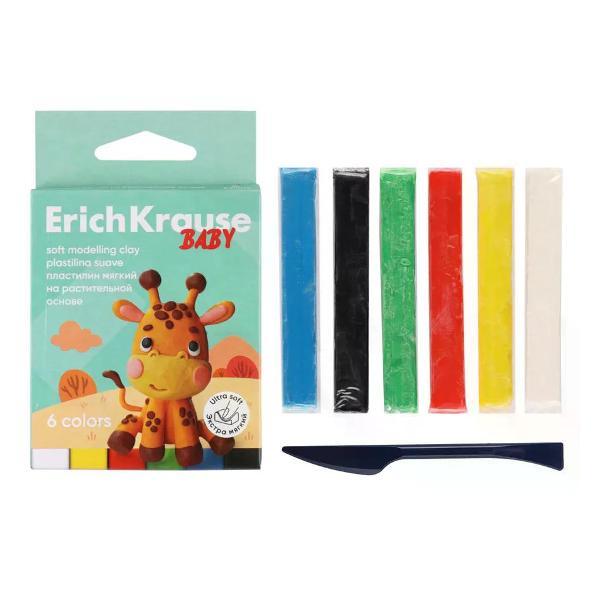 Пластилин ERICH KRAUSE Пластилин набор 6 цветов