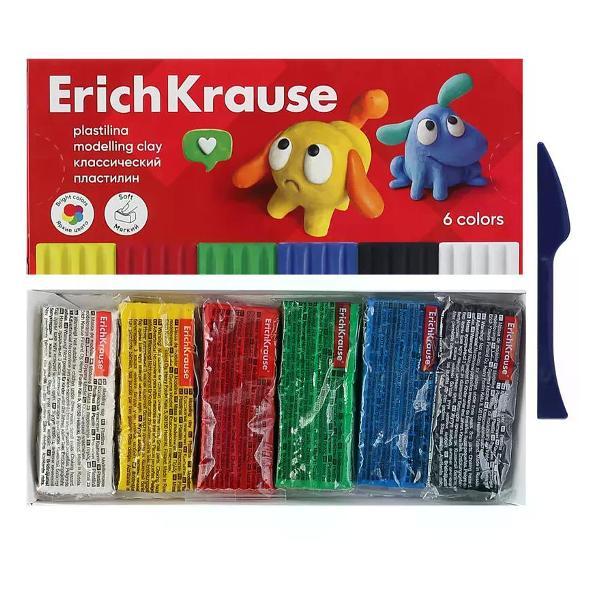 Пластилин ERICH KRAUSE Пластилин набор 6 цветов