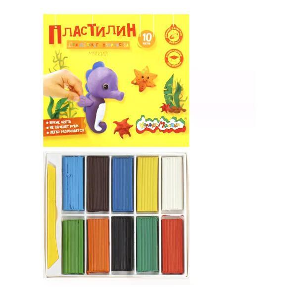Пластилин КАЛЯКА-МАЛЯКА Пластилин набор 10 цветов