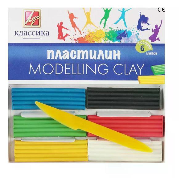 Пластилин Луч Пластилин набор 6 цветов