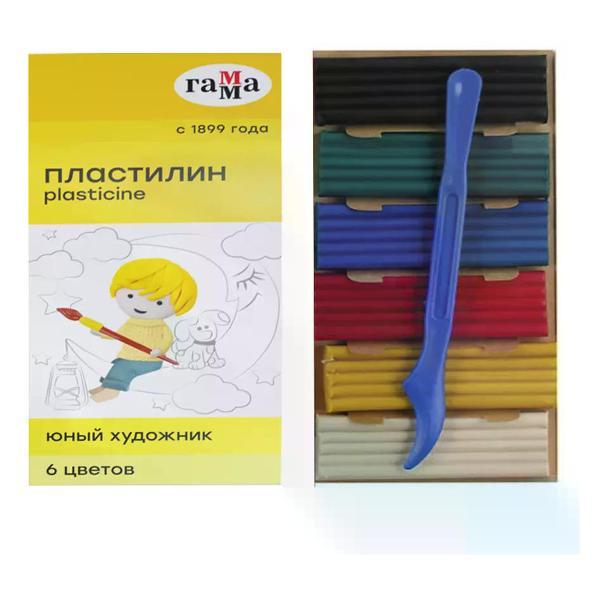 Пластилин Гамма Пластилин набор 6 цветов