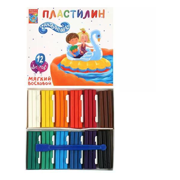 Пластилин Парк развлечений Пластилин набор 12 цветов