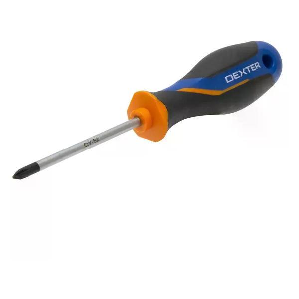 Отвертка Dexter Отвёртка крестовая PH1x80 мм