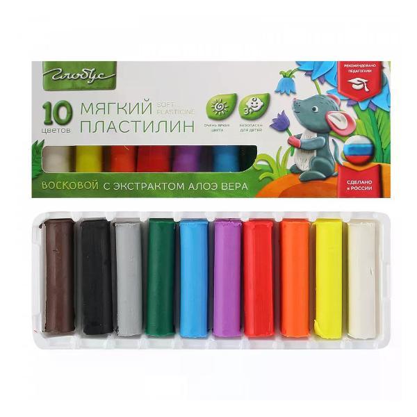 Пластилин Globus Пластилин набор 10 цветов фото