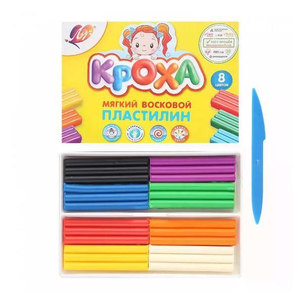 Пластилин Луч Пластилин набор 8 цветов фото