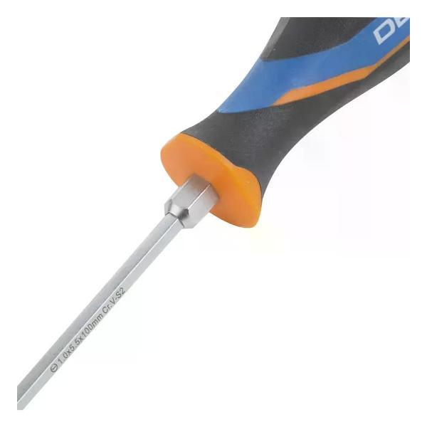 Отвертка Dexter Отвёртка ударная прямая SL5.5x100 мм