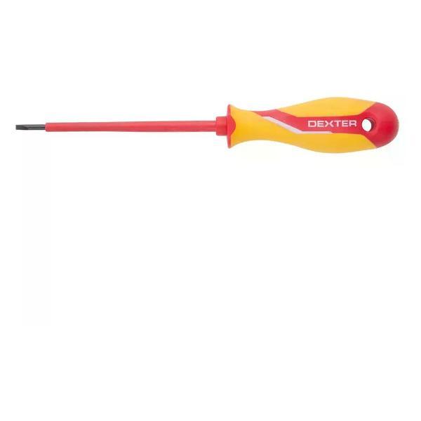 Отвертка Dexter Отвёртка диэлектрическая прямая SL3x100 мм