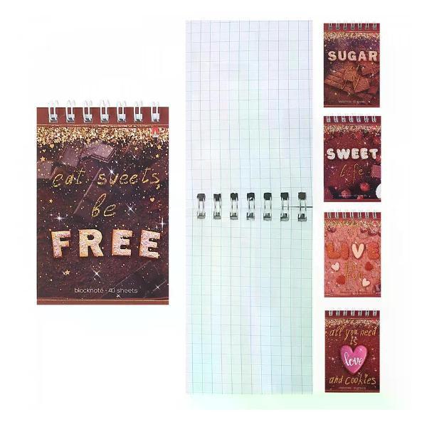 Умный блокнот Альт Блокнот А7 65*100 мм 40 листов клетка на спирали