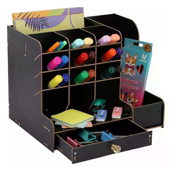 Подставка для принадлежностей Everfine Органайзер для канцелярии настольный