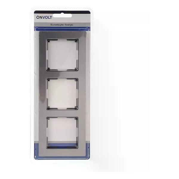 Рамка для выключателя ONVOLT Рамка для розеток и выключателей 3 поста