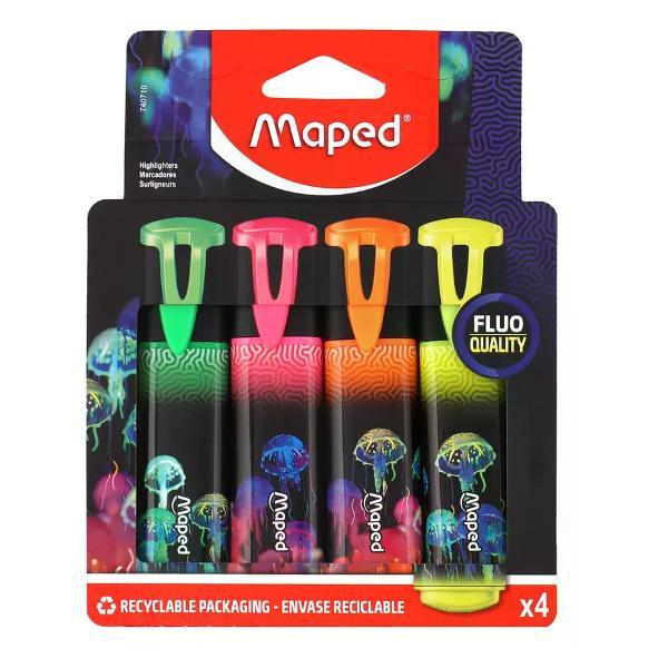 Маркер Hatber Набор перманентных маркеров 4 шт 1-5 мм