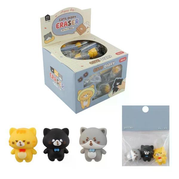 Ластик нет бренда Ластик школьный набор 3 шт