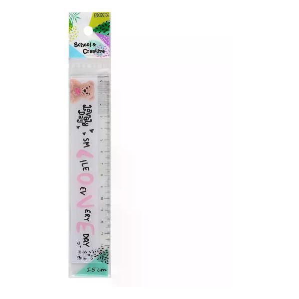 Линейка для черчения Луч Линейка 15 см пластиковая