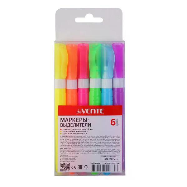 Маркер Hatber Набор перманентных маркеров 6 шт 1-4 мм фото