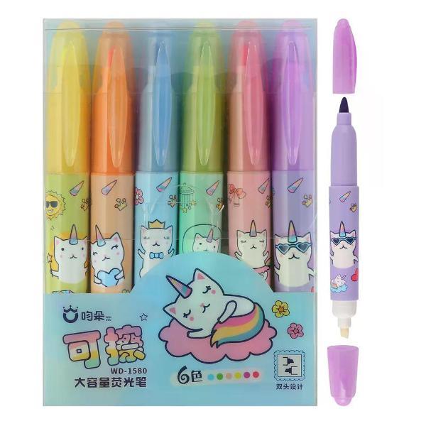 Маркер Hatber Набор перманентных маркеров 6 шт 1-5 мм фото