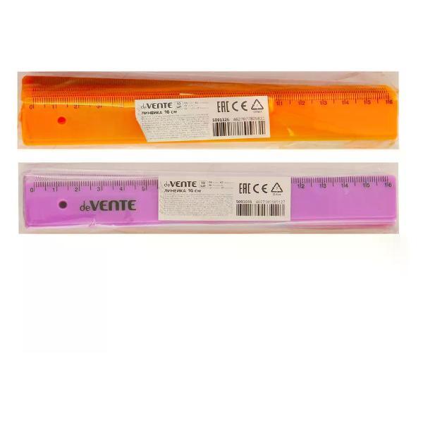 Линейка для черчения Луч Линейка 15 см пластиковая 1 шт.