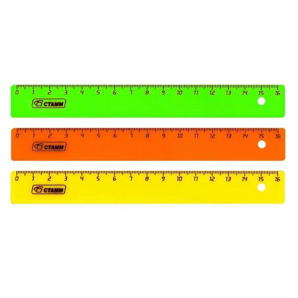 Линейка для черчения Стамм Линейка пластиковая 1 шт.