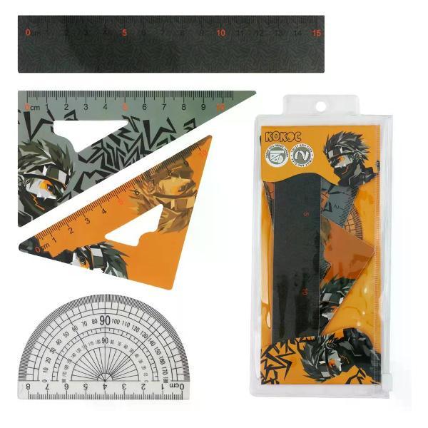 Линейка для черчения нет бренда Набор линеек 4 предмета