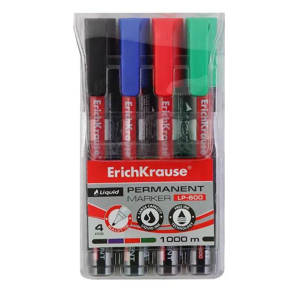 Маркер Hatber Набор маркеров перманентных 25 мм 4 шт фото