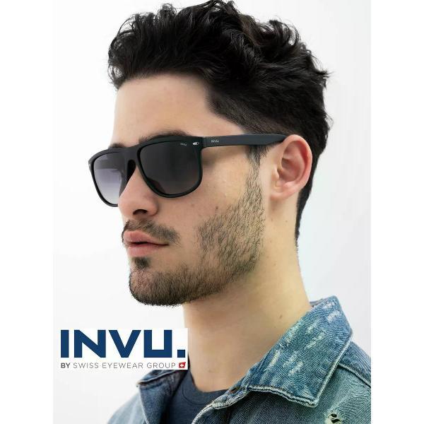 Солнцезащитные очки INVU мужские черные IB22445D