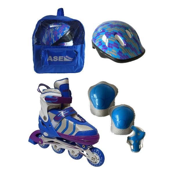 Коньки роликовые детские ASE-sport Ролики детские раздвижные с защитой