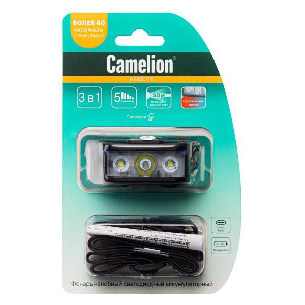 Фонарь налобный Camelion Фонарь налобный аккумуляторный Camelion LED53403