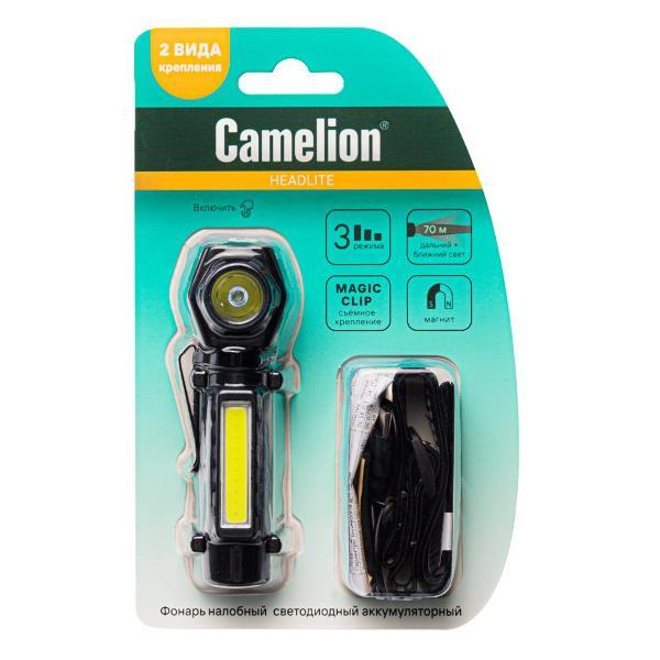 Фонарь налобный Camelion Фонарь налобный аккумуляторный Camelion LED53409