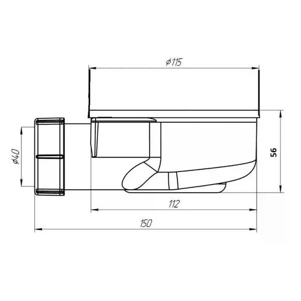 Сифон, отвод, гофра GOOD DOOR BAS GROUP Слив