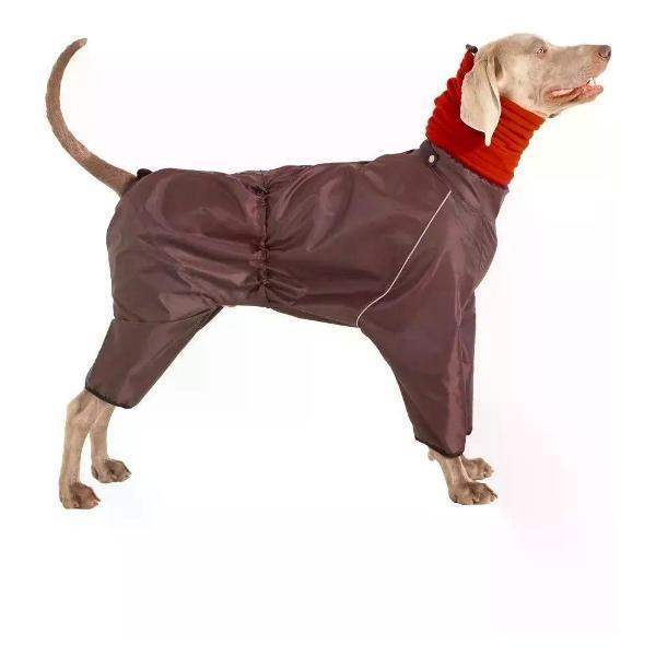 Снуд для собак МОНМОРАНСИ флисовый, красный, размер L