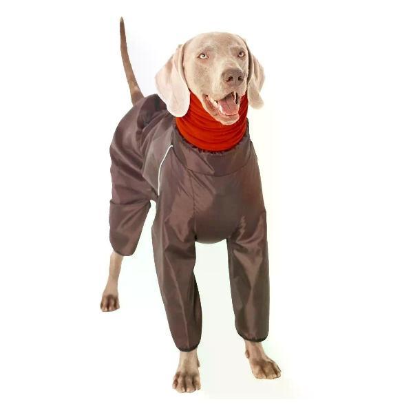 Снуд для собак МОНМОРАНСИ флисовый, красный, размер L