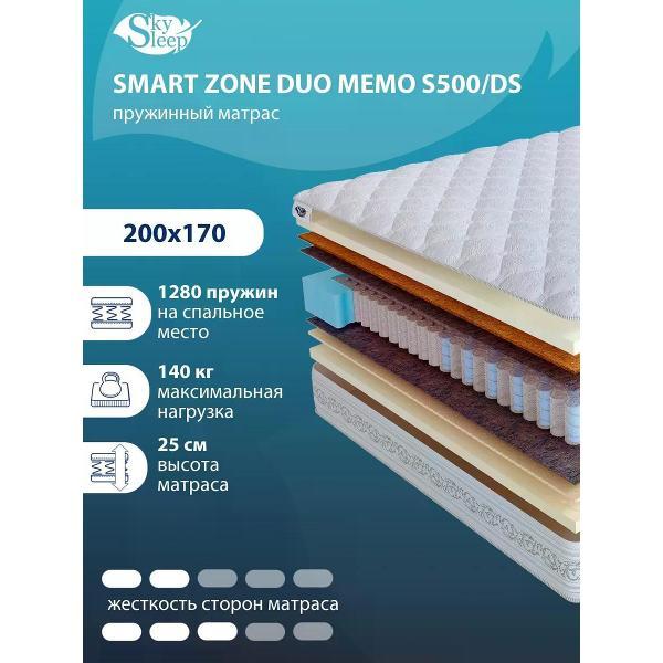 Матрас SkySleep SMART ZONE DUO MEMO S500/DS
