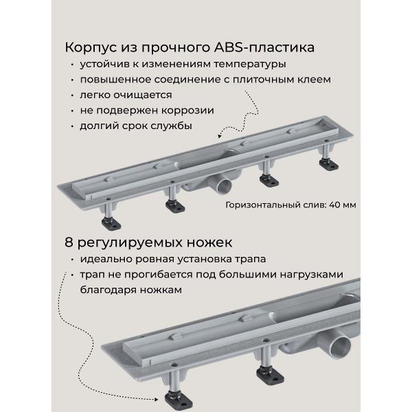 Душевой лоток, трап GOOD DOOR BAS GROUP Душевой трап GoodDoor