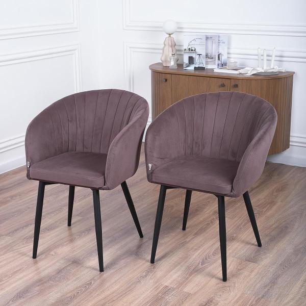 (МП)Стул Frenesie Малибу Велюр Шоколад 2