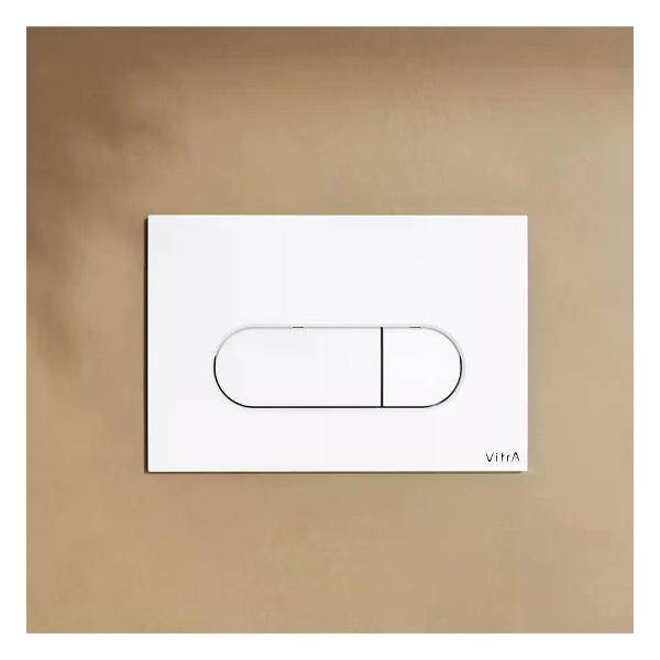 Система инсталляций и смыва VitrA Кнопка смыва VitrA Root Round глянцевая белая
