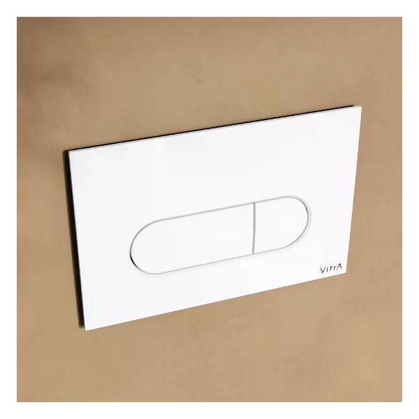 Система инсталляций и смыва VitrA Кнопка смыва VitrA Root Round глянцевая белая