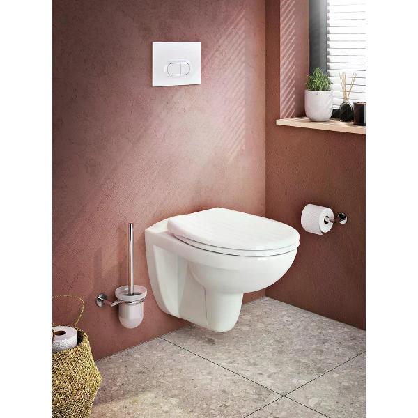 Система инсталляций и смыва VitrA Кнопка смыва VitrA Loop O глянцевая белая