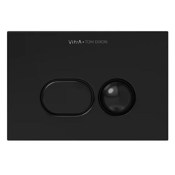 Система инсталляций и смыва Vitra Кнопка смыва VitrA Liquid глянцевая черная
