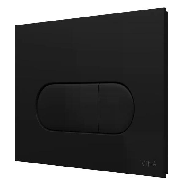 Система инсталляций и смыва VitrA Кнопка смыва VitrA Root Round матовая черная