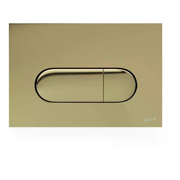 Система инсталляций и смыва VitrA Кнопка смыва VitrA Root Round глянцевое золото