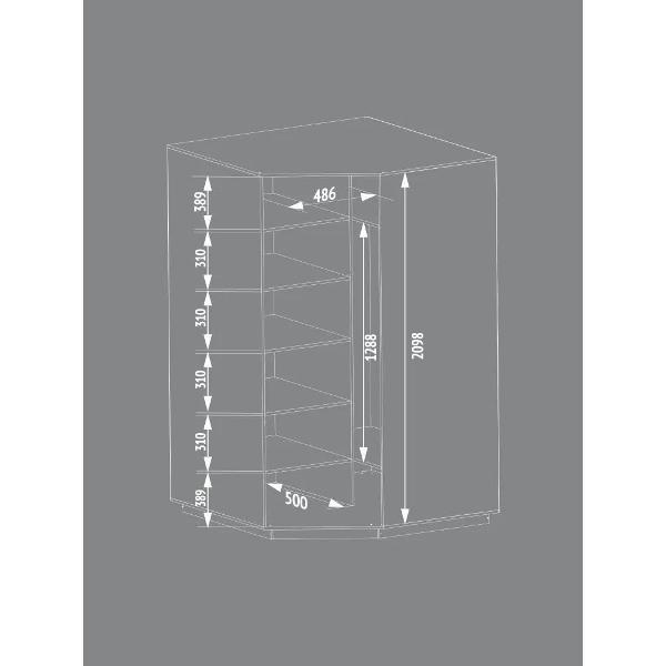 Шкаф распашной Е1 Угловой
