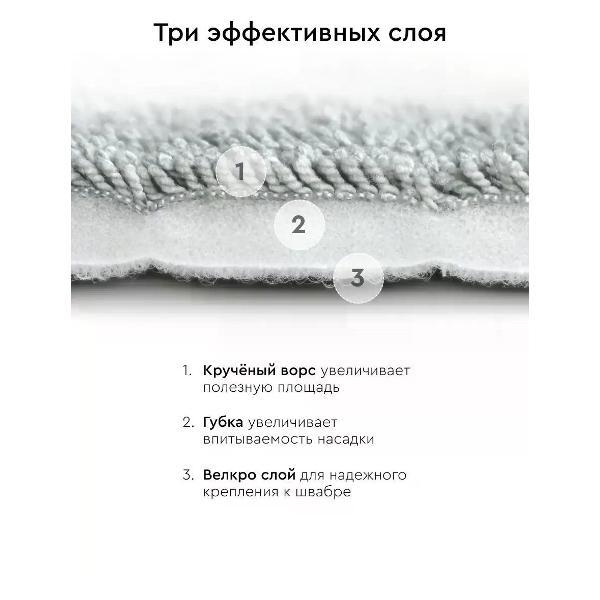 Насадка для швабры hauswell SprayPro Curly, 2 шт