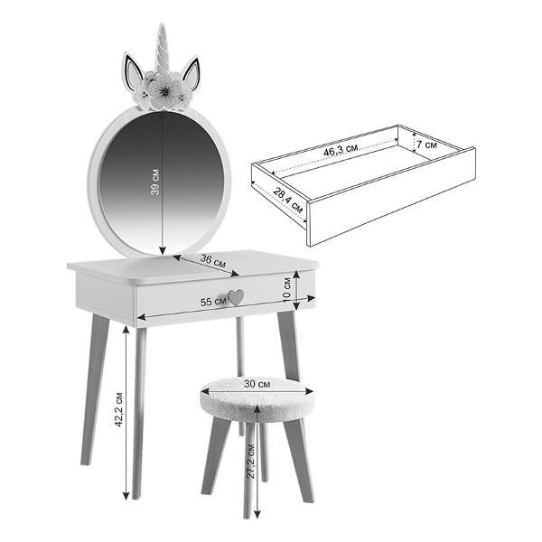 Набор мебели для ребенка Mebelson Единорожка