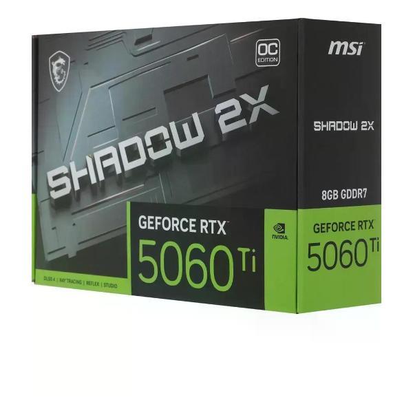 Видеокарта MSI RTX 5060 TI 8G SHADOW 2X OC PLUS