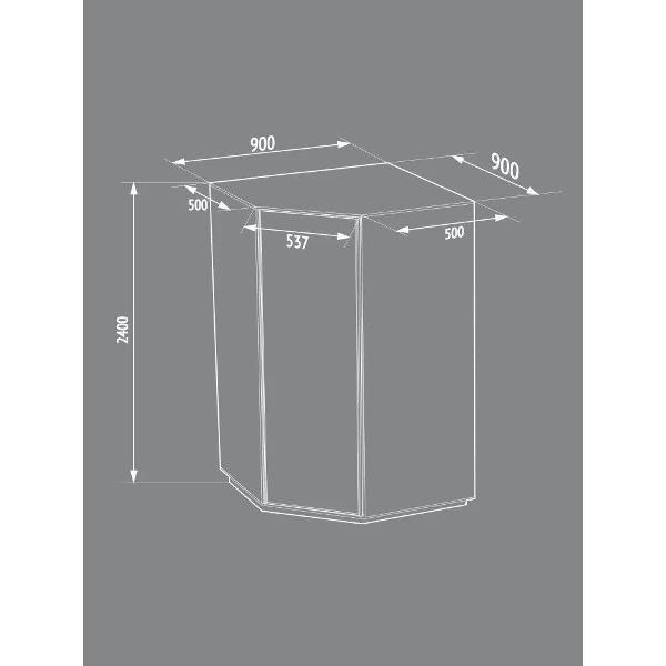 Шкаф распашной Е1 Угловой