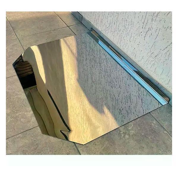 Аксессуар для банных печей Полевской Печной двор Лист притопочный из нержавейки