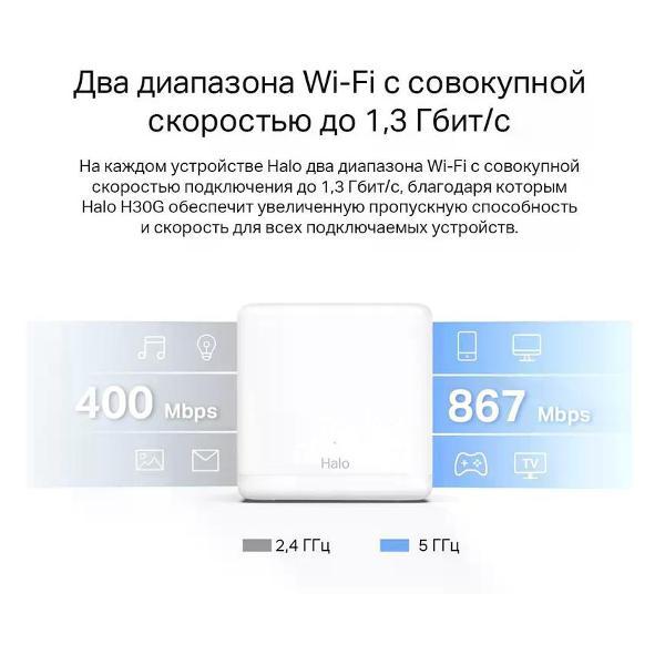 MESH система Mercusys H30G(3-pack)