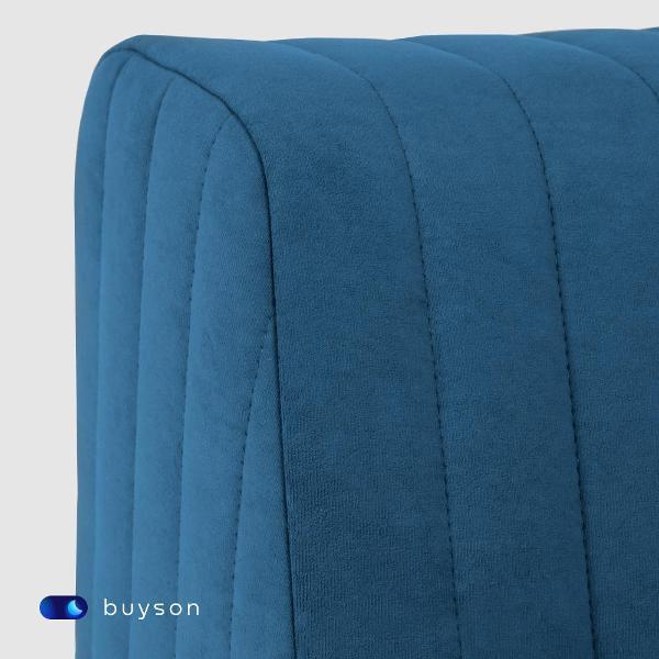 Кресло buyson Бескаркасное кресло БайСофт 76х91 см, велюр, синее